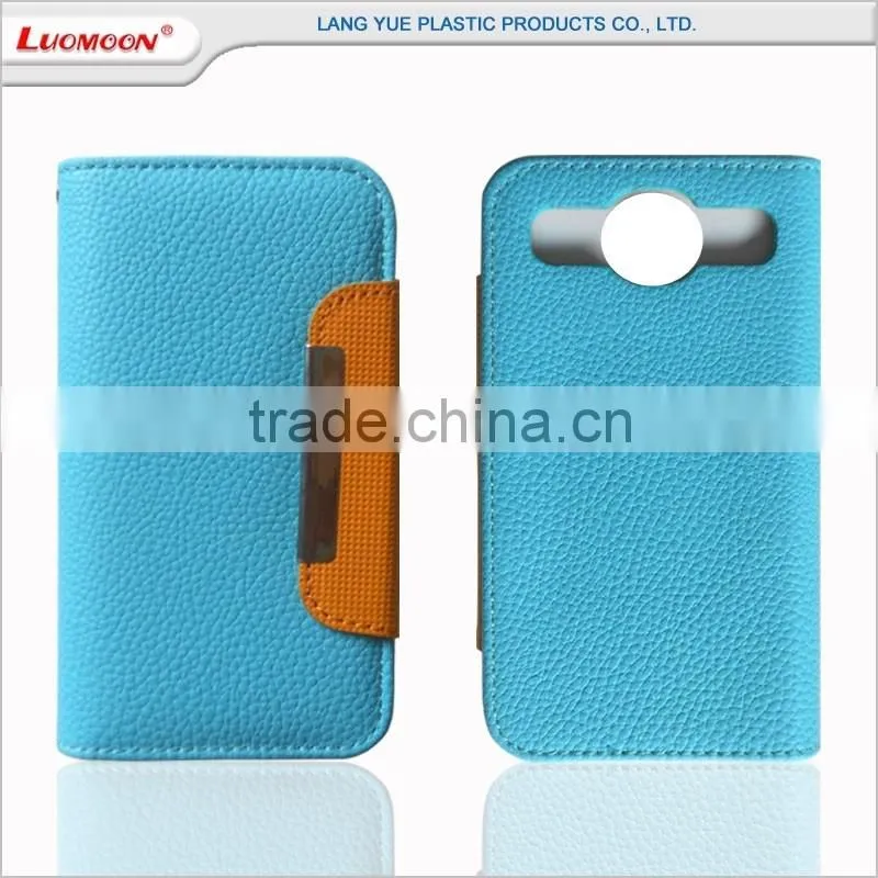 universal wallet litchi pattern leather phone case cover with metal clip for huawei honor mate lite max 6 7 y6 p8 p9