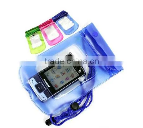 Wholesale Eco-Friendly pvc waterproof mobile bag for iphone 6