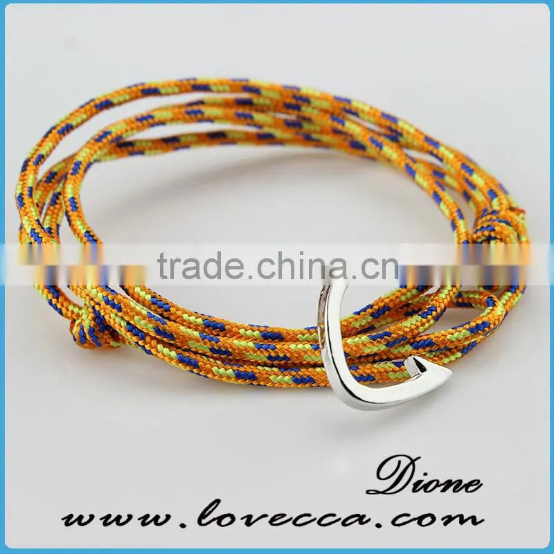 New Fashion Handmade Leather Double Hook Multilayer Factory Price Wholesales Bracelet