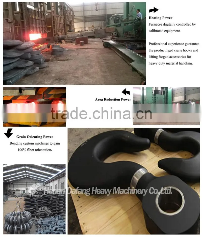 Heavy Duty Crane Hook Block 50ton Customized Crane Hook with Safety Latch, Forged Crane Hook Block Price