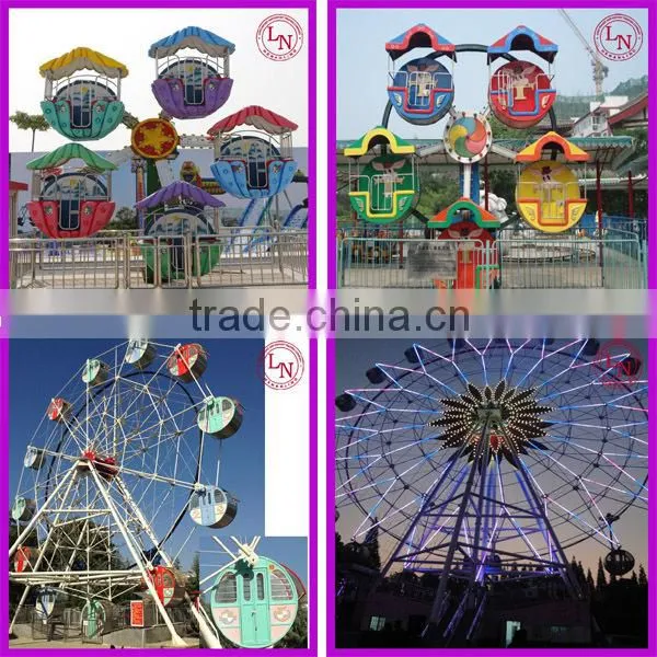 Outdoor fun park rides ! musical small ferris wheel for sale