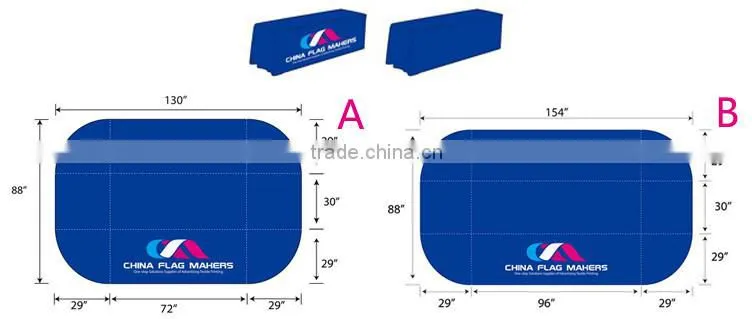 advertise waterproof print colorful decoration table cover