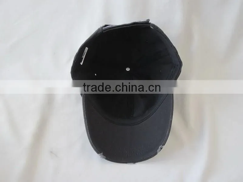 High Quantity promotional black baseball cap