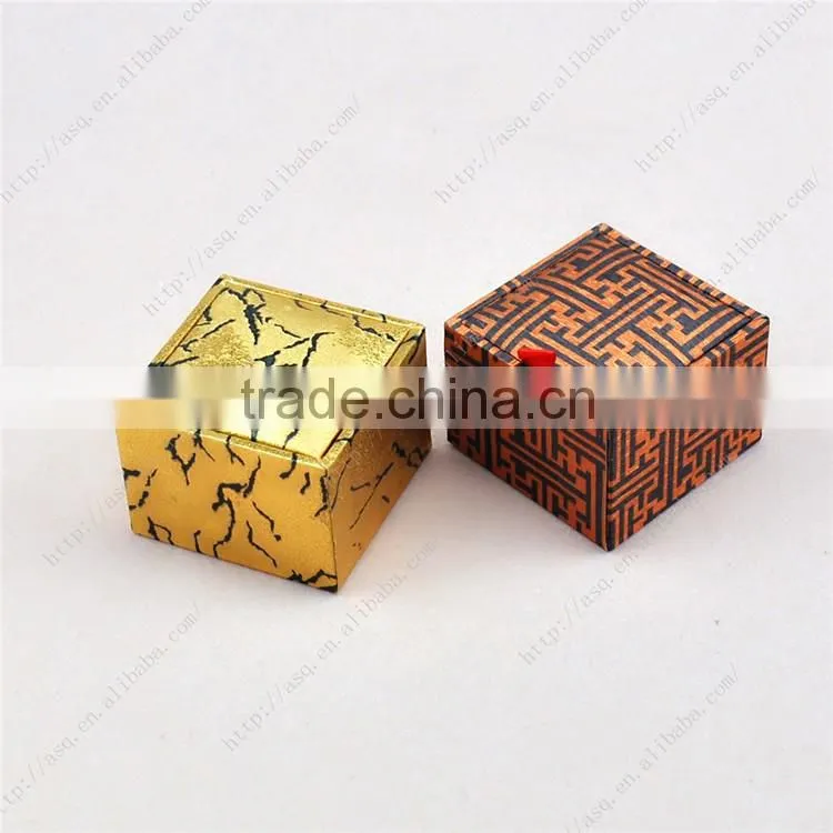 Golden fancy Bracelet boxes for paper jewelry boxes