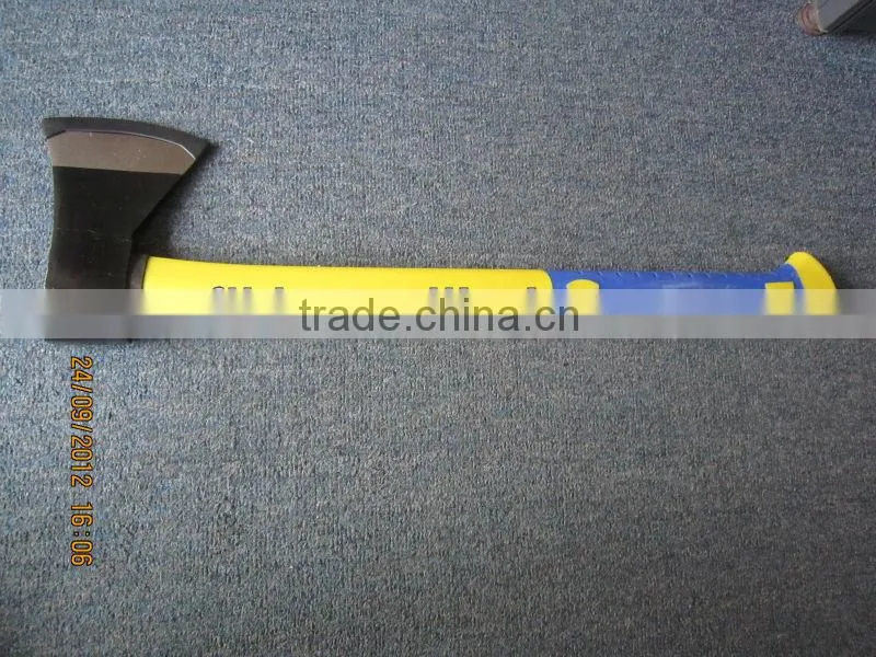Axewith long fiberglass handle