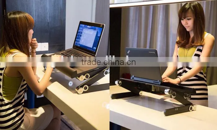 Portable laptop table, folding adjustable laptop table from factory hot selling