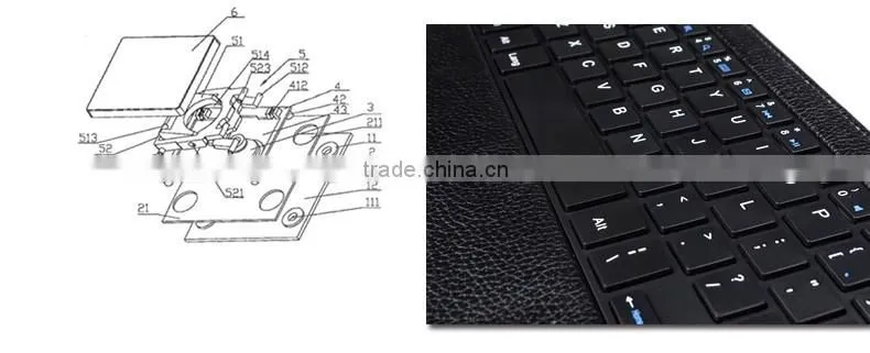 Portable Folding wireless Bluetooth Keyboard for Samsung NOTE 10.1inch P600/T520-SA106
