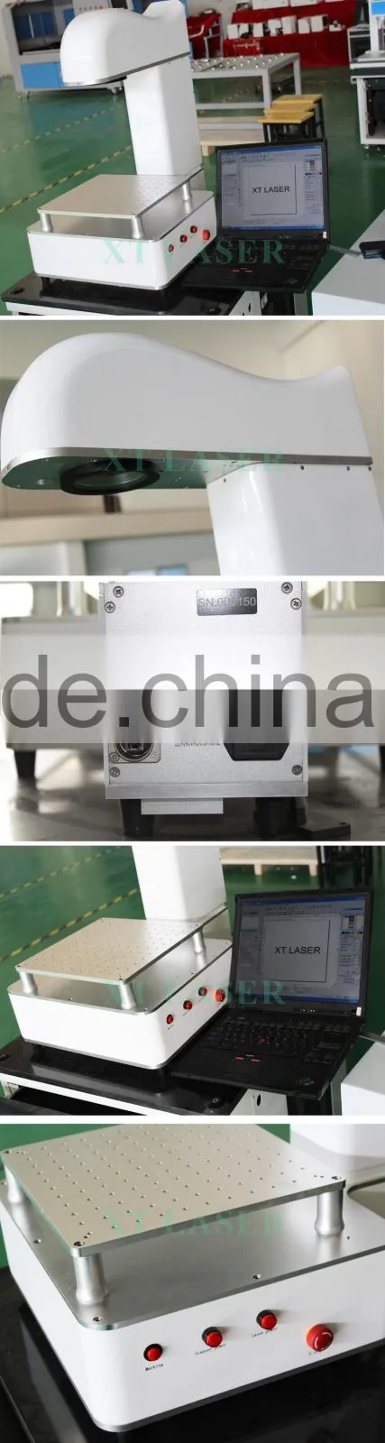 New Tech Curved Surface Fiber Laser Marking Machine