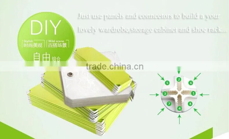 Double color wardrobe design furniture bedroom can hold clothes ,shoes, plastic