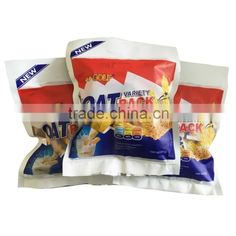200g Bag Packed Oatmeal Choco Biscuit , Cereal Oat Milk Chocolate Candy