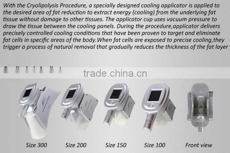 body sculpting cryolipolysis,4 treatment head,Double handpieces work at the same time
