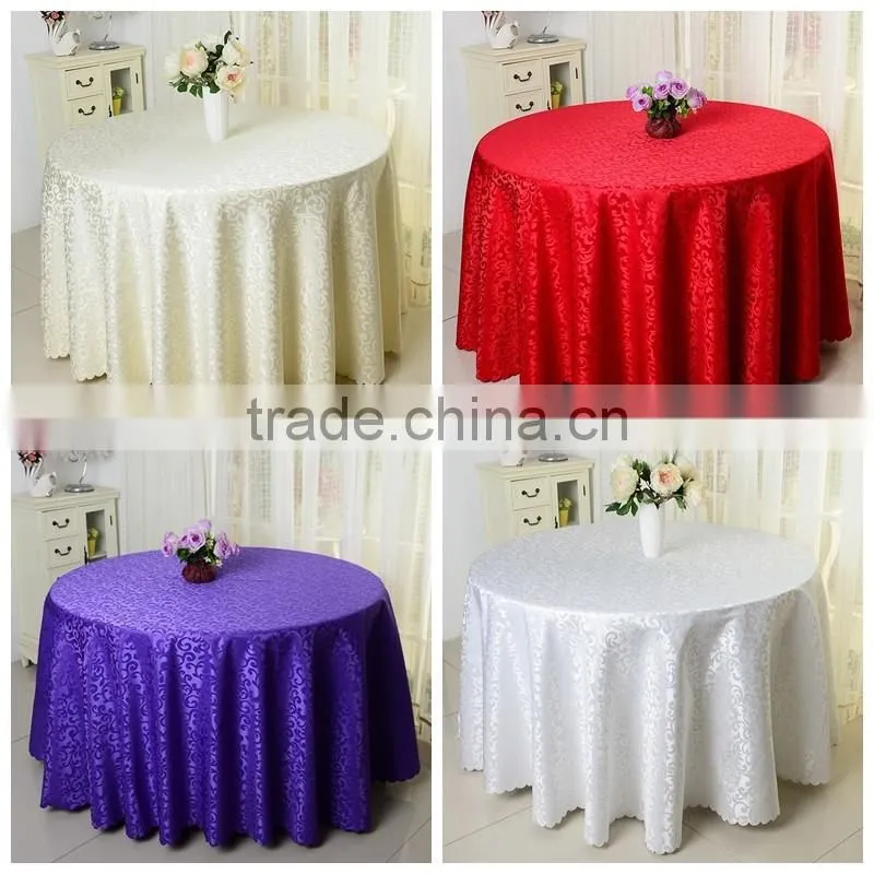 3.05m persomized polyester champagne table cloth wholesale