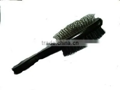 wooden horse grooming brush