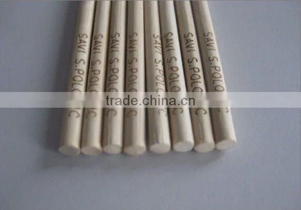 Bamboo skewer with engraved logo
