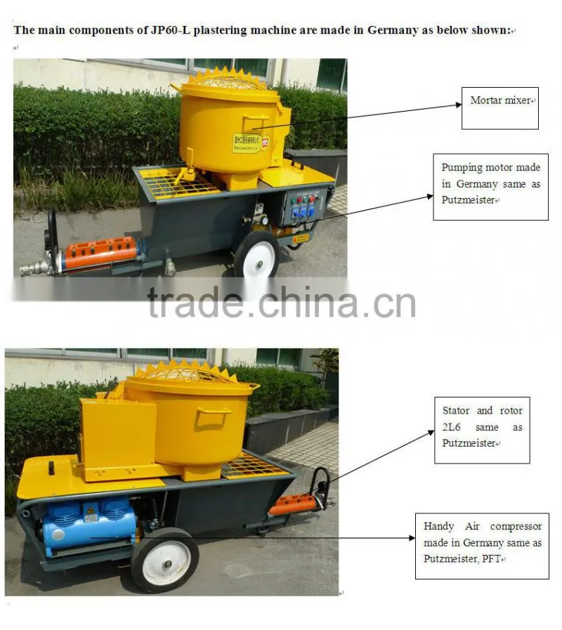 Max plaster height 30m JP70-L plastering machine for sale