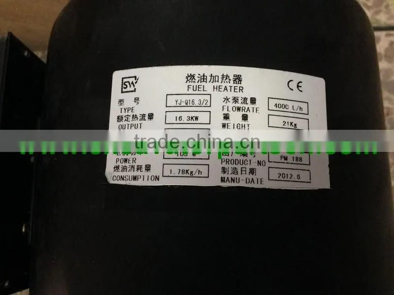 Electric Fuel Heater , Fuel Heater for Excavator Bulldozer Construction Machine