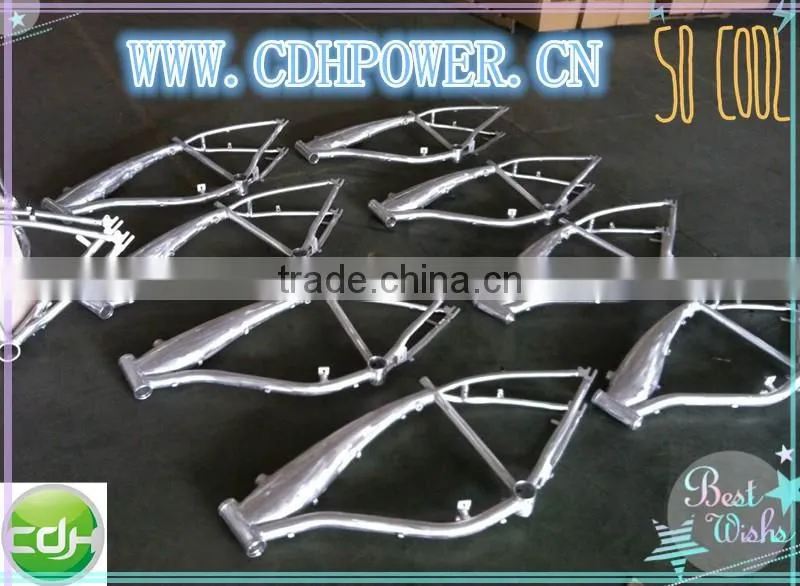 Aluminum alloy bicycle frame with built in gas tank