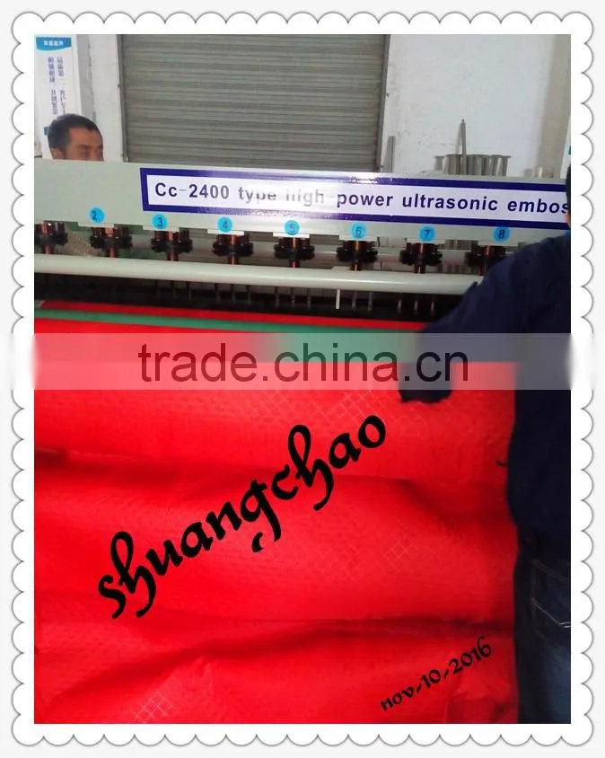 Ultrasonic embossing machine