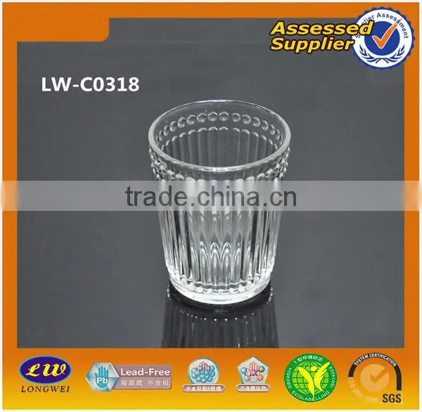 You Would Like Stripes design Clear Glass Tumbler