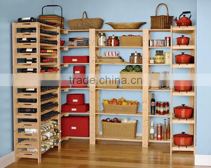 Natural Wood Shelf Wooden Wine Racks Wine Stand Sundries Shelf