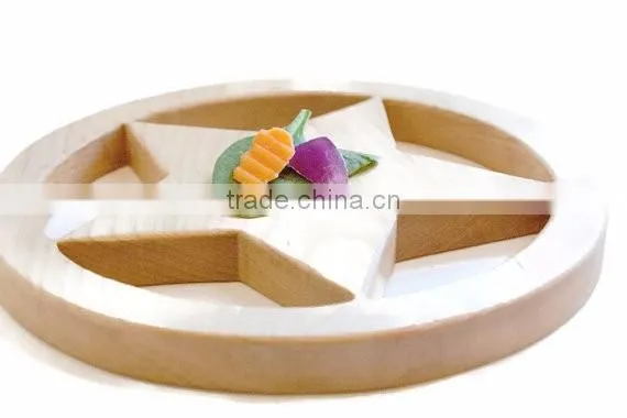 New Design Five Point Star Wooden Trivet Wooden Pot Holder Hot Food Holder Oak Wood Cup Holder Food Safe