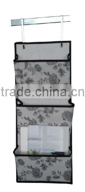 Store More Fabric Wall Door Closet Hanging Storage Bag 5 Pocket