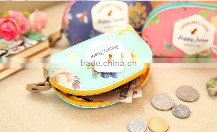 Q1092 Cute cartoon farm coin bag