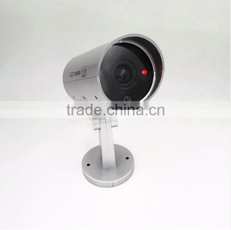 Cheap CCD Security Camera, Fake Waterproof Indoor Outdoor Security Camera With Flashing LED Light