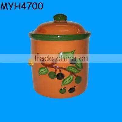 Ceramic coating soup stock pot with cover