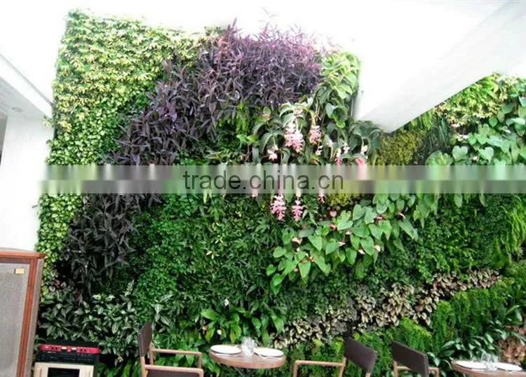 Aritifical plant wall for showing just a fake plant flower simulation wall