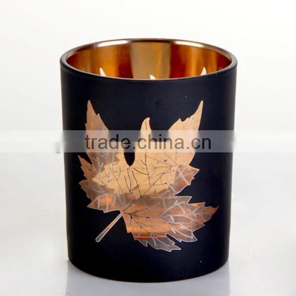 2colorful machie made with a four-leaf clover press votive candle holder