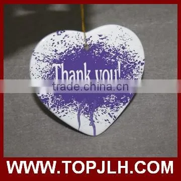 High quality ceramic ornament pendant with gold string