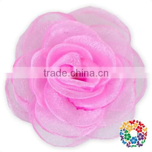 Wholesale China Cheap Price Lavender Chiffon Rose Flowers Artificial Flowers