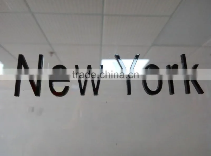Custom LED clear embossing storefront acrylic lucite alphabet letter signs for company