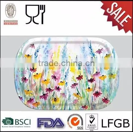 Melamine 4 sections plates,melamine divided plate for children