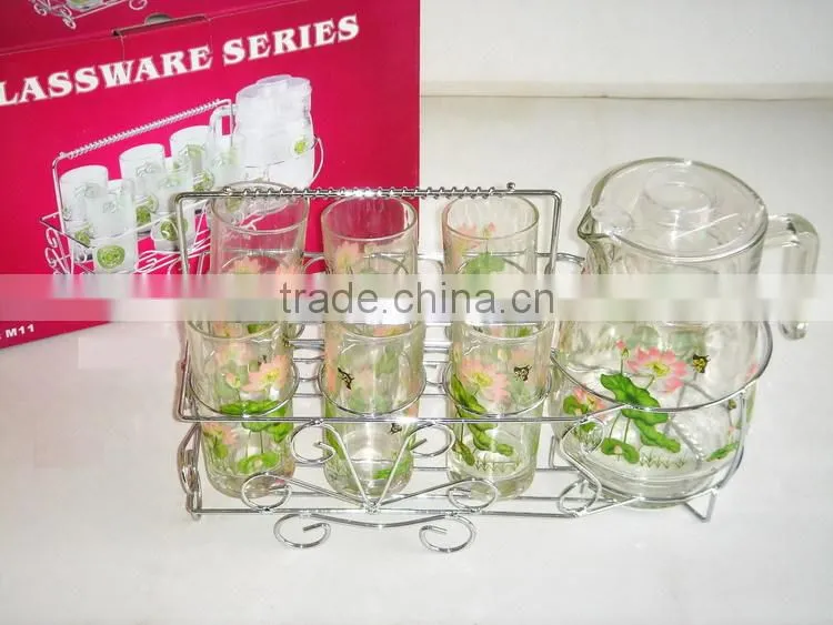 Hot Summer Glass Wine Bottle Set Of Lower Price And Vivid Impression
