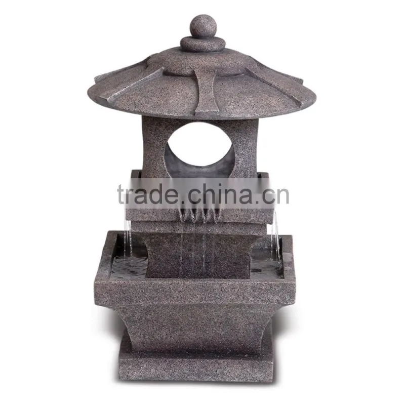 LED Lighted Garden Water Fountain