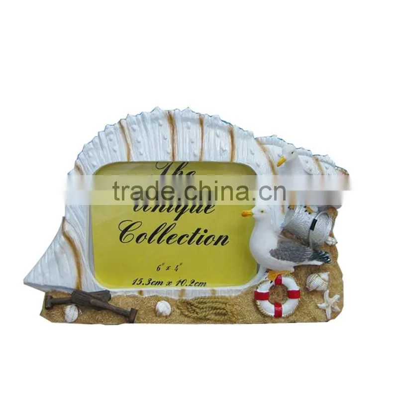 customized 5" photo frame with angel figurine