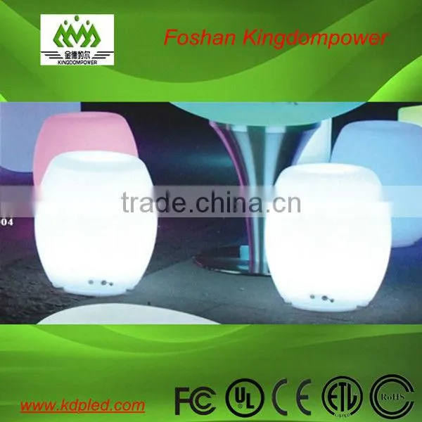 illuminated outdoor rechargeable led stool