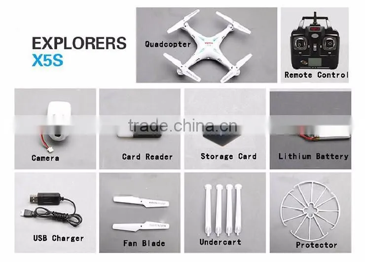 Drone Syma X5C Upgrade X5SC Headless Mode 4CH 2.4G Gyro RC Quadcopter with 2.0MP Camera + 2G Memory Card,Syma x5sc