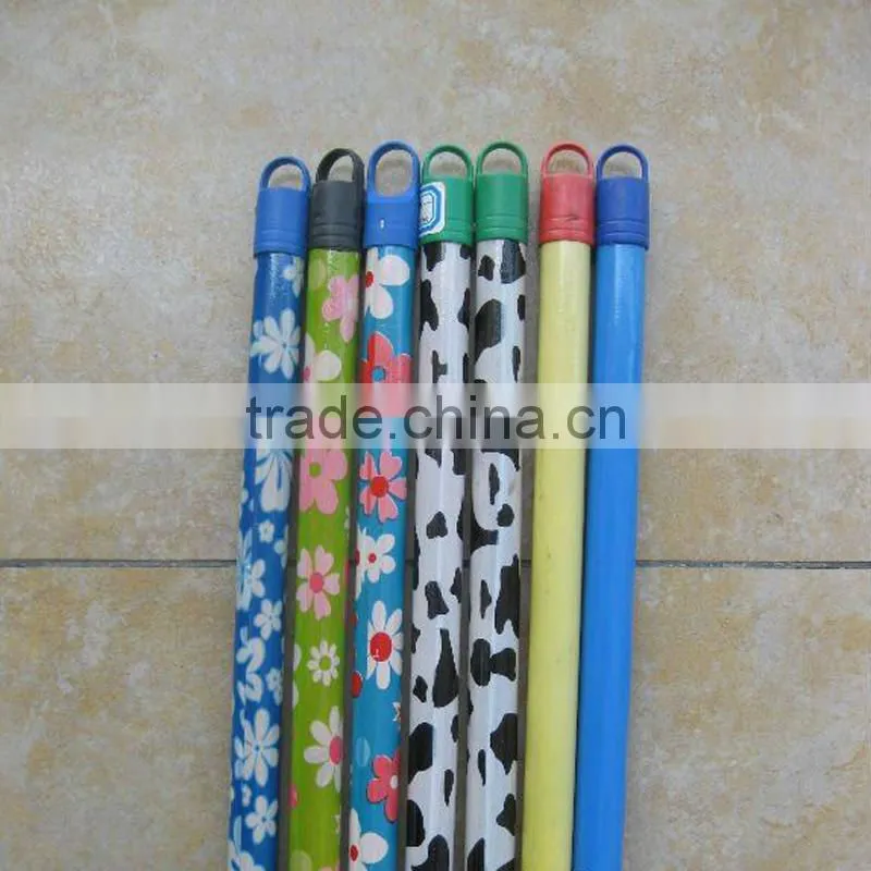 PVC coated wooden parts of the broom