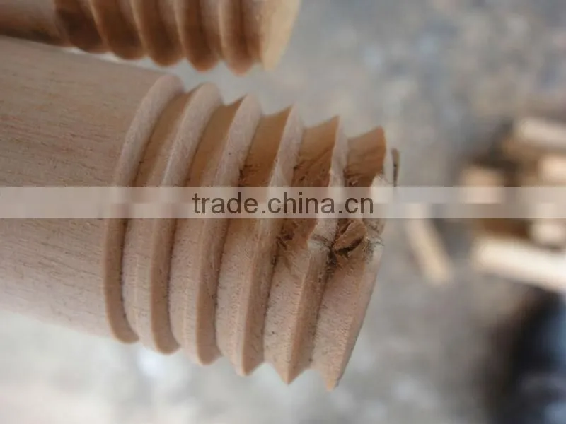 Mop handle for brush