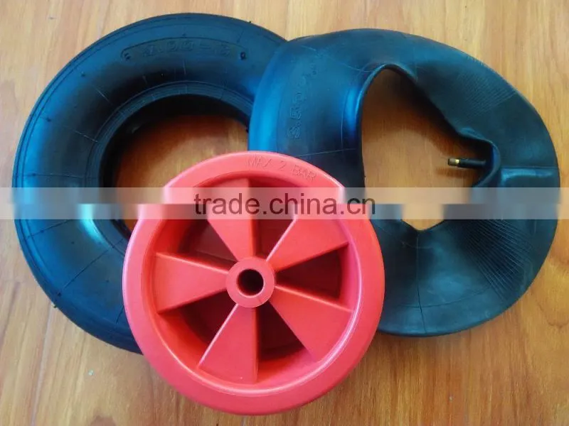 3.50-6 rubber wheel for wheelbarrow WB5204