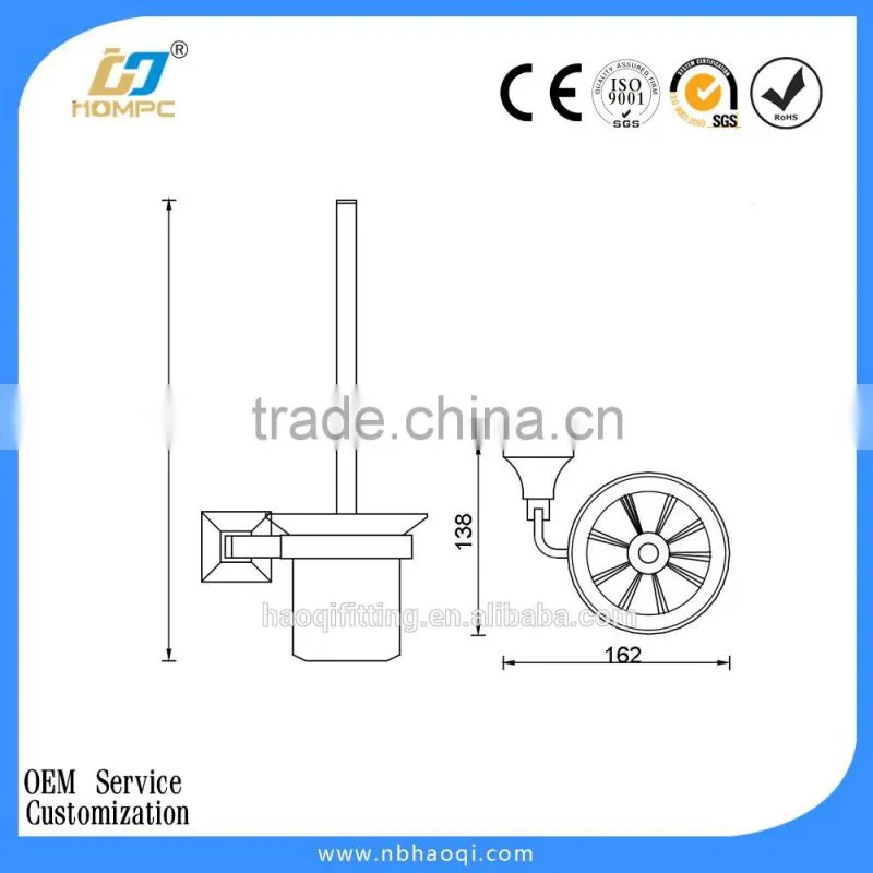 stainless steel toilet brush holder