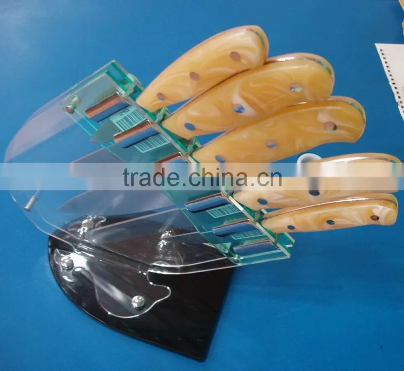 534-31 Kitchen Knife Set with acrylic holder