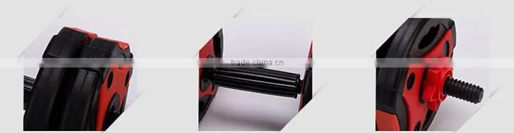 2016 popular new design PVC dumbbell and barbell