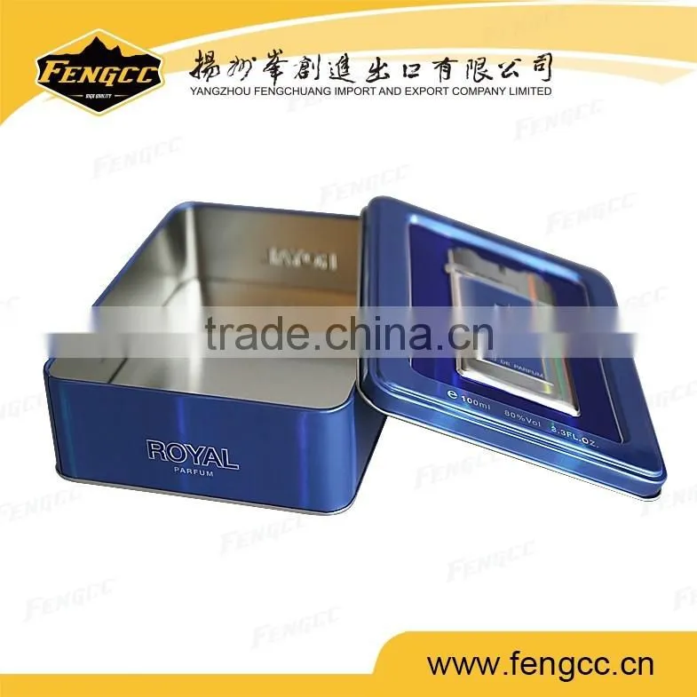 Promotion rectangle shape metal tin box for color pencil