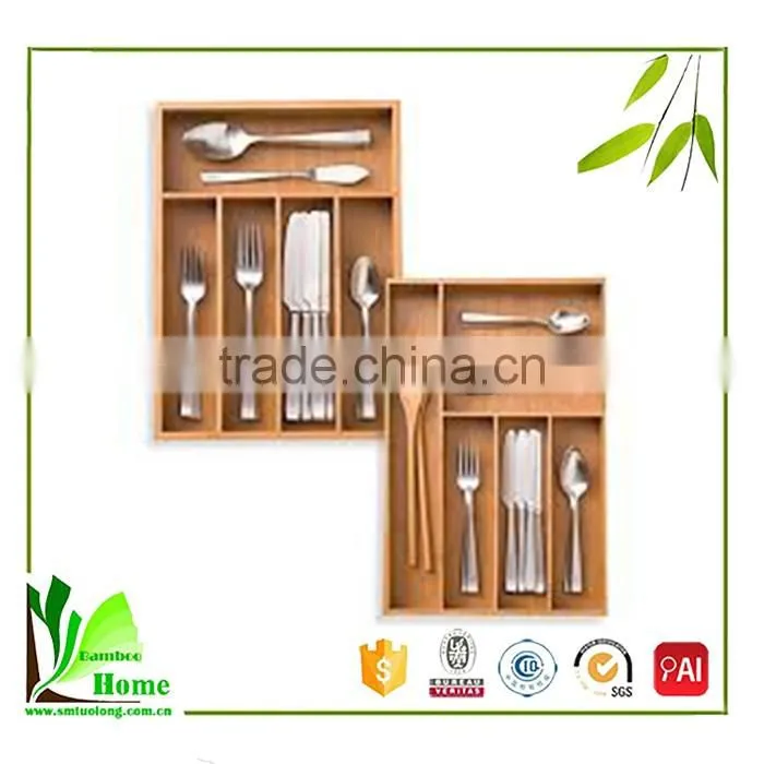 Customized high quality wooden cutlery tray