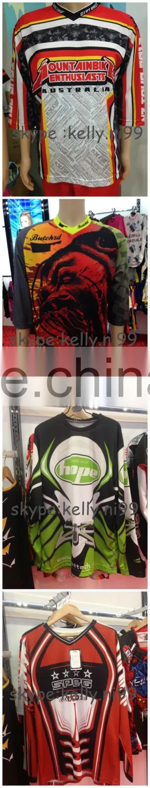 HongEn Apparel custom mountain bike jersey personalized made downhill mountain bike jersey Motorcycle jerseys
