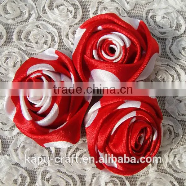 Cute handmade satin ribbon flowers bows rosettes